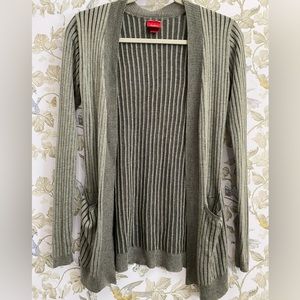 Day trip Duster sweater Sz XS Gray